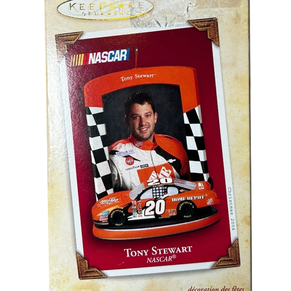 2004 Nascar Home Depot Tony Stewart Holiday Keepsake Ornament #20